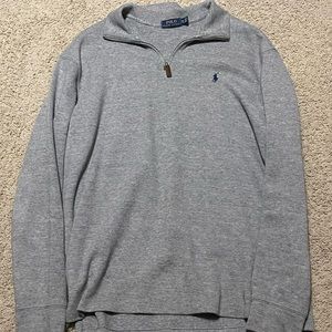 Polo Heather Grey 1/4 zip